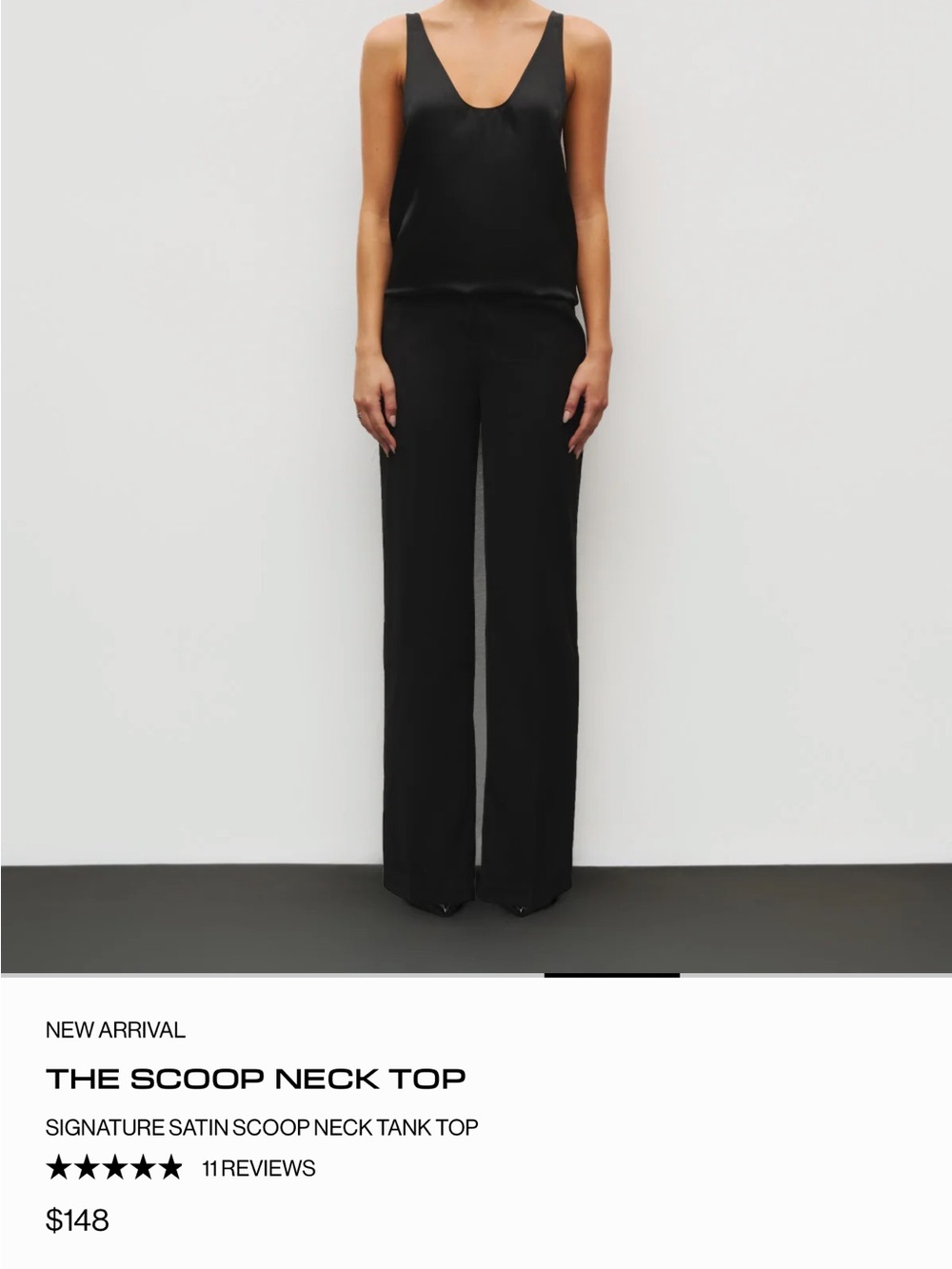 NWT Heiress Beverley Hills Scoop Neck Satin Tank